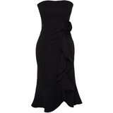 Trendyol Black Rose Accessory Elegant Evening Dress Cijene