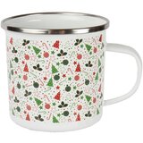  Skodelica Retro Božič, emajlirana, bela | Shoptok.si
