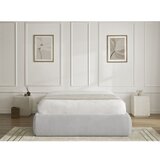 Bobochic Paris Svijetlo sivi tapecirani bračni krevet s prostorom za odlaganje/bez uzglavlja s podnicom 160x200 cm Inera – | shoptok.hr