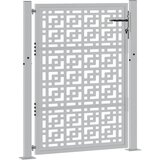  Vrtna vrata 100x125 cm Otporna na vremenske uvjete Čelična Križni Dizajn | shoptok.hr