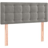 Box spring postelja z vzmetnico svetlo siv 90x190 cm žamet, (20790493) | Shoptok.si