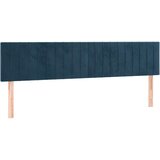 S oprugama i madracem tamnoplavi 200x200 cm baršunasti | shoptok.hr