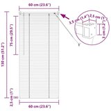  Zavjesa za prozor sa zavjesama Ostalo Tamnosiva 60 x 130 cm Aluminij | shoptok.hr
