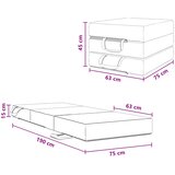 SOFA na razvlačenje 75 x 63 x 45 cm Sivosmeđa | shoptok.hr