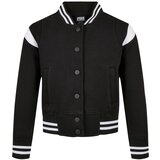 Urban Classics Girl's inset College Sweat Jacket black/white | Shoptok.si