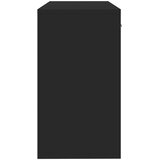  Radni stol s ladicom i ormarićem crni 100 x 40 x 73 cm drveni | Eponuda.com