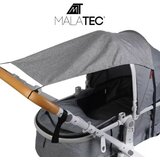 Malatec zaštita od sunca za dječja kolica, siva | shoptok.hr