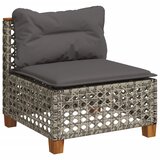  4-dijelni set vrtnih sofa od poliratana s jastucima sivi | shoptok.hr