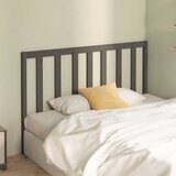  Uzglavlje za krevet sivo 166 x 4 x 100 cm od masivne borovine | shoptok.hr
