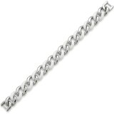  Muška narukvica MB - 40744 - Srebrna / Bijela / 21,5cm KP40744 Cene