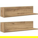 Maison Chic 2 kosi Stenske Police - Viseče police artisan hrast 75x16,5x16,5 cm inž. les, (21794168) Cene