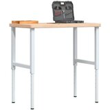  Radni stol 100x60x(73-99,5) cm od masivne hrastovine pravokutni | shoptok.hr