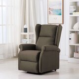 vidaXL Fotelja na podizanje od tkanine smeđesiva - Sivo-smeđa 1 | shoptok.hr