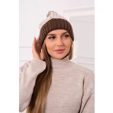  Cap with fleece Bojana K265 cappuccino+light beige+dark beige Cijene