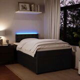  Krevet box spring s madracem crni 120 x 190 cm baršunasti | shoptok.hr
