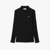 Lacoste RIBBED COLLAR SHIRT Crna | shoptok.hr