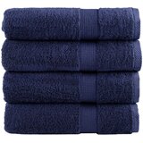vidaXL Premium ručnici za ruke SOLUND 4 kom. tamnoplavi 50x100 cm 600 g/m² - Modra 50 x 100 cm 4 | shoptok.hr