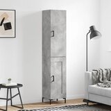 vidaXL Visoka omara betonsko siva 34,5x34x180 cm inženirski les Cene