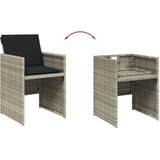  13-dijelni vrtni blagovaonski set s jastucima svijetlosivi | shoptok.hr