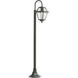 QAZQA Klasična zunanja svetilka temno zelena 135 cm IP44 - Berta Cene