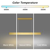  Brilagi - LED prigušiva luster na sajli SLIMLINE LED/40W/230V 3000-6000K zlatna + daljinski upravljač | Eponuda.com