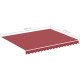  Zamjenska tkanina za tendu bordo 3 x 2,5 m | Eponuda.com