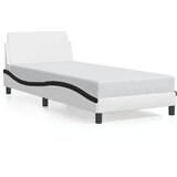  Okvir za krevet Dover crno-bijeli 80x200 cm umjetna koža | shoptok.hr