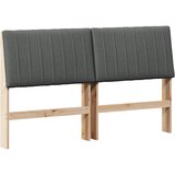  Tapecirani uzglavlje Tamno siva 160 cm Čvrsto borovo drvo | shoptok.hr