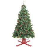 vidaXL Stalak za božićno drvce crveni 61x61x15,5 cm | shoptok.hr