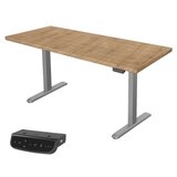 Uvi STANDARD V2 električna dvižna miza - Chalet Oak in siv okvir Cene