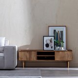 Ixia TV omarica iz masivnega manga v naravni barvi 150x50 cm Apricot – | Shoptok.si