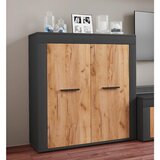 MID.YOU Komoda Usilo, Antracit, Barva Hrasta | Shoptok.si