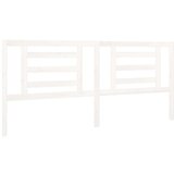  Uzglavlje za krevet bijelo 206 x 4 x 100 cm od masivne borovine | shoptok.hr