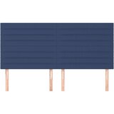 Posteljno vzglavje 4 kosa moder 100x5x78/88 cm blago, (20952463) | Shoptok.si