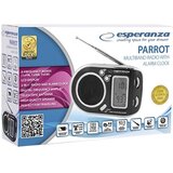 Digitalni radio + alarm + sat ESPERANZA PARROT BLACK, LCD Display, na baterije, ERB101K | Eponuda.ba