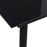  Zunanja jedilna garnitura 3-delna PVC ratan črna, (20679623) | Shoptok.si