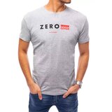 DStreet T-shirt męski z nadrukiem jasnoszary | shoptok.hr