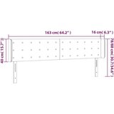  LED posteljno vzglavje temno modro 163x16x78/88 cm žamet, (20952085) | Shoptok.si
