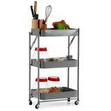 Kolica za Povrće Siva Čelik Plastika (29 5 x 78 5 x 45 5 cm) | shoptok.hr
