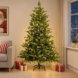  Umjetno božićno drvce s nogom 240 cm 300 LED lampica | shoptok.hr