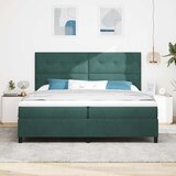  s opruga kutije Tamnozelena 200 x 200 cm Baršun | shoptok.hr