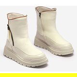 Resti Cream women's flat-heeled boots Mefina- Footwear | ePonuda.com