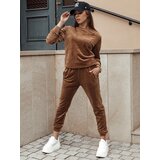DStreet Komplet damski welurowy URBANVELVET brązowy | shoptok.hr