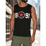 DStreet Męska koszulka bez rękawów czarna | Shoptok.si