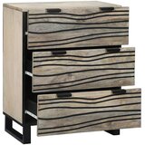  Kreveta s ladicama Bijelo 60 x 33.5 x 75 cm masivno drvo manga | shoptok.hr