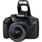 Canon EOS 2000D + EF-S 18-55mm f /3.5-5.6 III SLR Camera Kit 24.1 MP CMOS 6000 x 4000 pixels Black | shoptok.hr