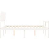  za starije s uzglavljem bijeli 140x190 cm masivnog drva | shoptok.hr