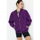 Trendyol Winter Jacket - Purple - Bomber jackets Cene