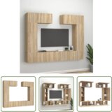 The Living Store Komplet TV omaric 6-delni sonoma hrast inženirski les - Komplet TV Omaric, (21738394) | Shoptok.si