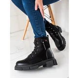 W. POTOCKI LACE-UP ANKLE BOOTS ON THE POTOCKI PLATFORM